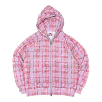 STAR TEAM LEOPARD FULL ZIP PINK