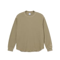 POLAR SKATE CO. DYLAN LS TEE KHAKI GREEN/PALE TAUPE