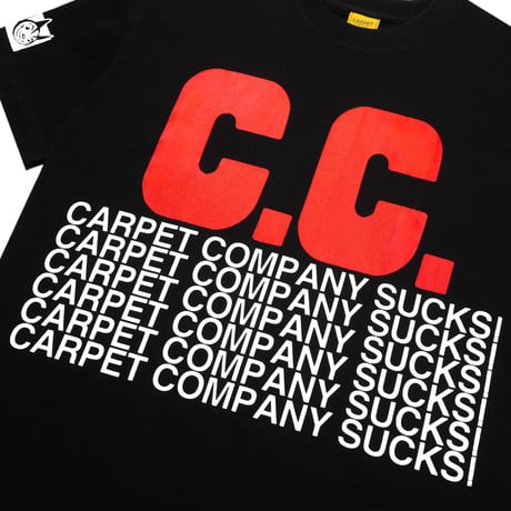 CARPET COMPANY CC SUCKS TEE BLACK