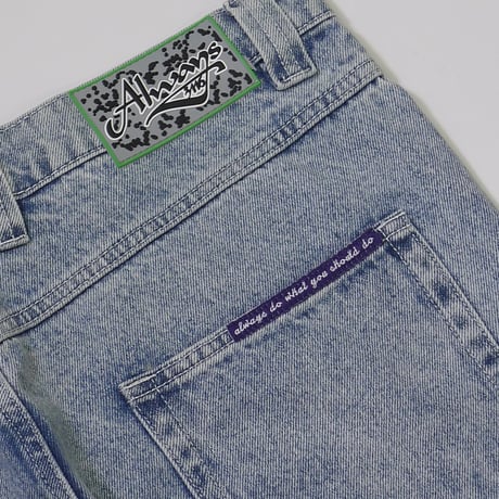 ALWAYS PURPLE LABEL INSEAM DENIM BLUE