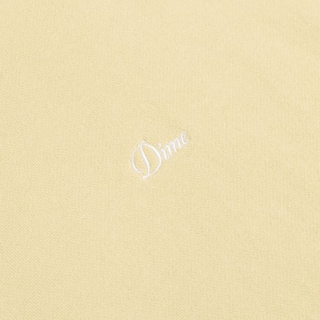 DIME CURSIVE SMALL LOGO HOODIE CLOUD CREAM