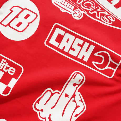 CASH ONLY SERVICE TEE RED