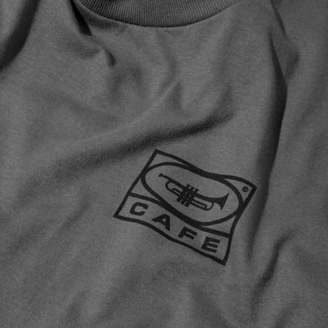 SKATEBOARD CAFE 45 TEE CHARCOAL / BLACK