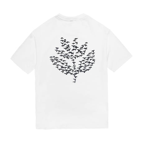 MAGENTA MIGRATION TEE WHITE