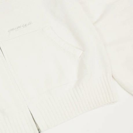 YARDSALE FALDO KNITTED FULLZIP CREAM