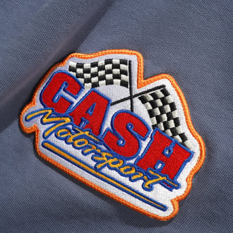 CASH ONLY SERVICE ZIP-THRU HOOD WASHED STONE NAVY