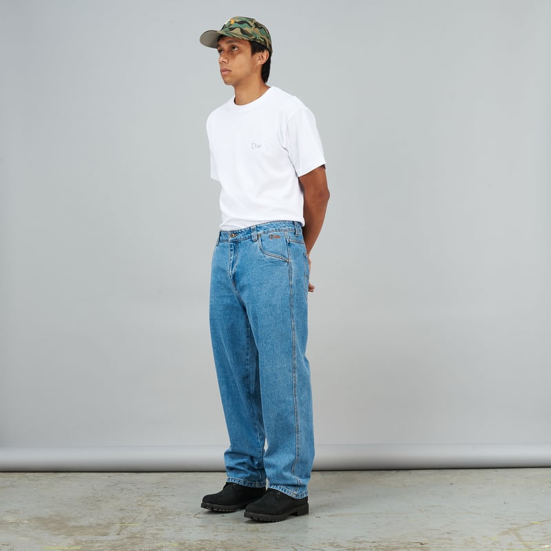 DIME CLASSIC RELAXED DENIM PANTS BLUE WASHED | 