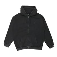 PASSPORT SOLID WORKERS ZIP HOOD BLACK