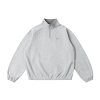 DIME CLASSIC TERRY QUARTER ZIP HEATHER GREY