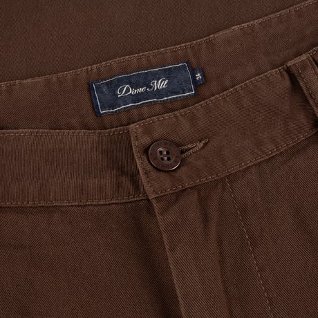 DIME BAGGY CHINO PANTS DARK BROWN