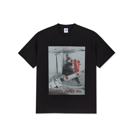 POLAR SKATE CO. CHAINSAW TEE BLACK