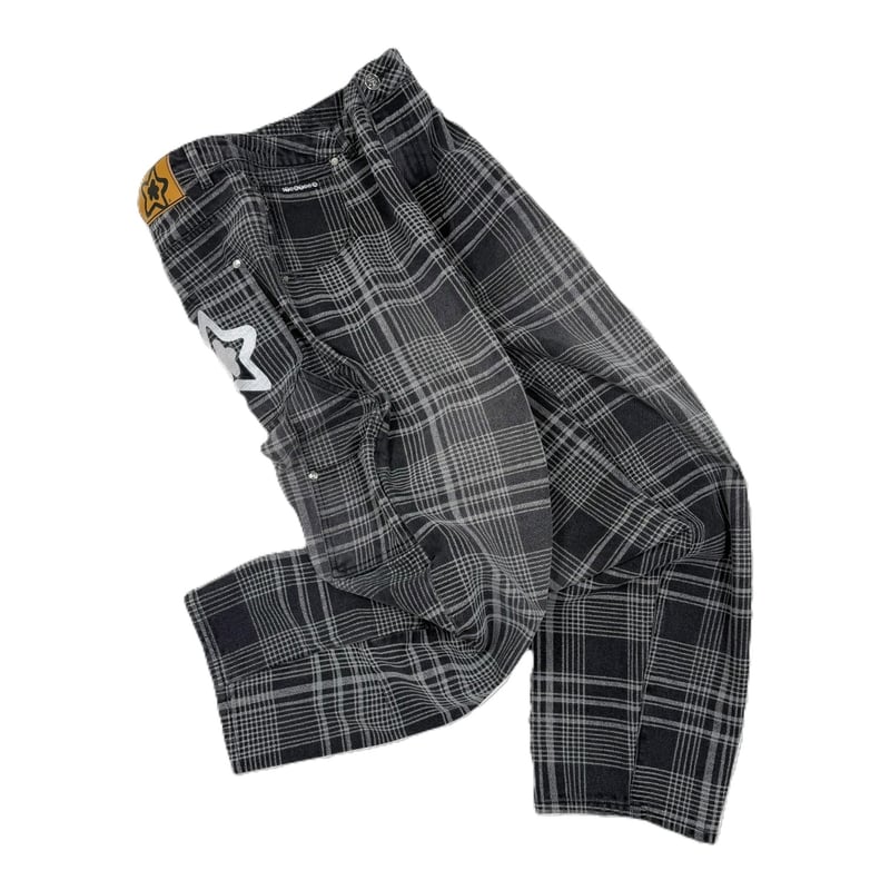 STARTEAM PLAID STAR JEANS BLACK | PROV ONLINE S