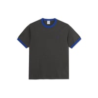 POLAR SKATE CO. RINGER TEE DIRTY BLACK/EGYPTIAN BLUE