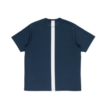 POP TRADING COMPANY BACKSTRIPE TEE NAVY