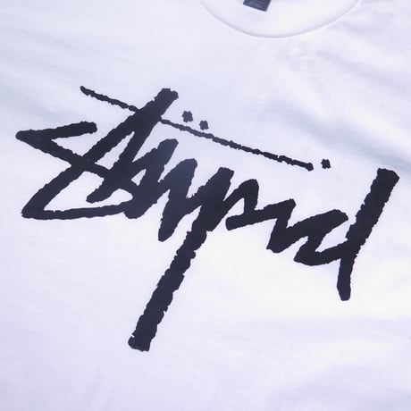 DEAR SKATING STUPID TEE WHITE