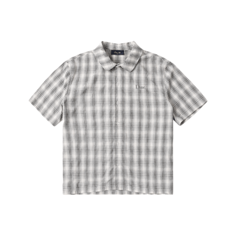 DIME PLAID BUTTON UP SHIRT GREY