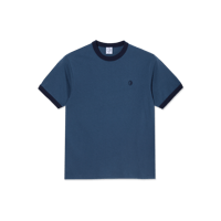 POLAR SKATE CO. RINGER TEE GREY BLUE / DARK BLUE