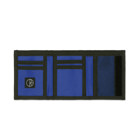 POLAR SKATE CO. KEY WALLET SCRIPT LOGO BLACK / BLUE