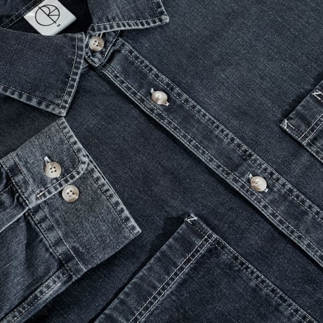 POLAR MIKE LS SHIRT DENIM WASHED BLUE