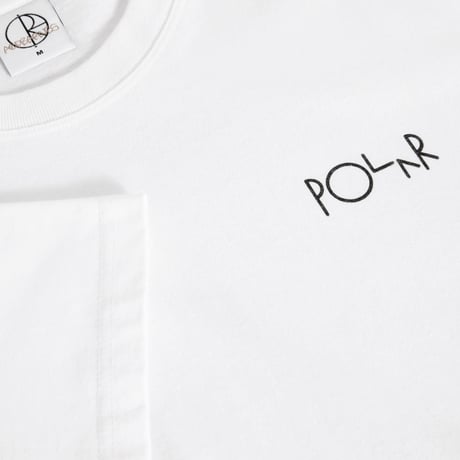 POLAR FILL LOGO BURNSIDE TEE WHITE