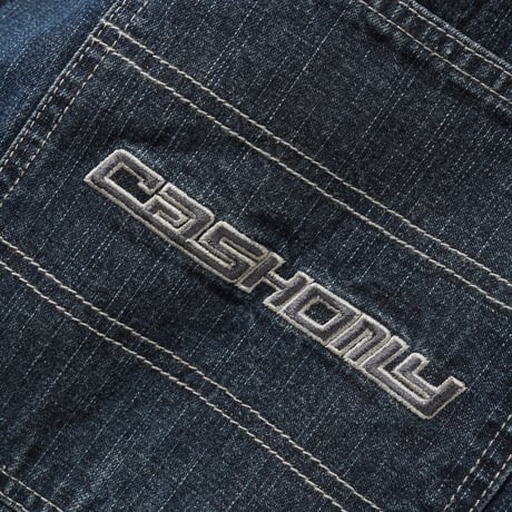 CASH ONLY ALEKA DENIM JEANS STREAKY NAVY WASH