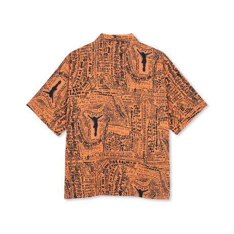 POLAR SKATE CO. EXIST BOWLING SHIRT ORANGE