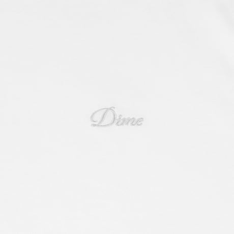 DIME CURSIVE SMALL LOGO TEE WHITE