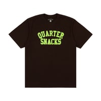 QUARTERSNACKS MOTION ARCH TEE BROWN