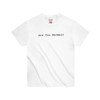 VIOLET ARE YOU NORMAL TEE WHITE