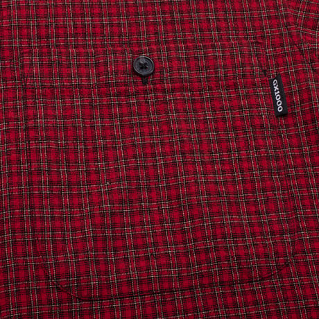 GX1000 SHORT SLEEVE BUTTON DOWN RED PLAID