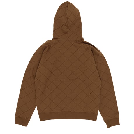 DANCER DIAMOND STITCH HOODIE BROWN