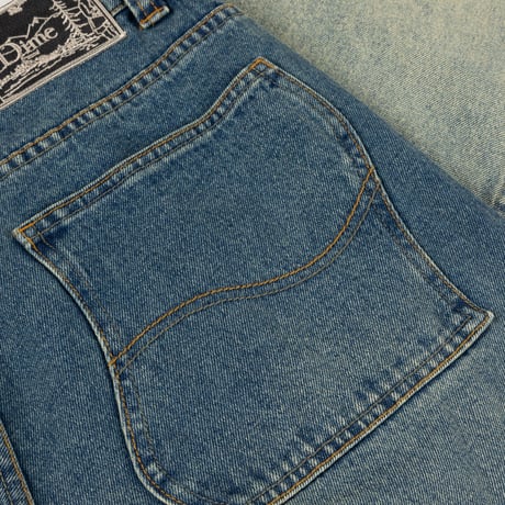 DIME CLASSIC BAGGY DENIM DIPPED SANDBLASTED INDIGO