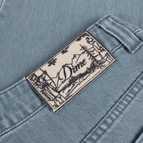 DIME RELAXED DENIM PANTS STEEL BLUE