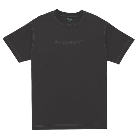 PASSPORT OFFICIAL ORGANIC COTTON TEE VINTAGE BLACK