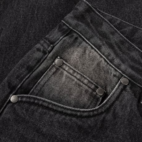 DIME RELAXED DENIM PANTS SANDBLASTED BLACK