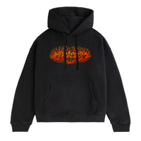 SATAN'S DRANO CORAL HOODIE BLACK