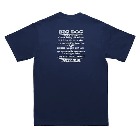 BLEACH BIG DAWGS TEE NAVY