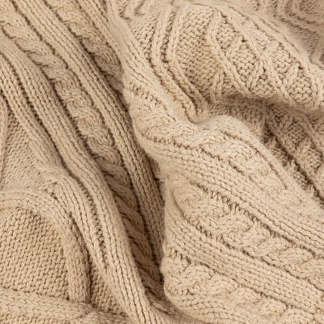DIME MIXED CABLE KNIT SAND