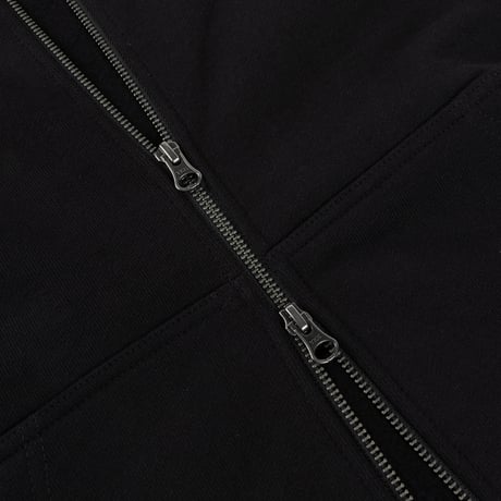 DIME CURSIVE SMALL LOGO ZIP HOODIE BLACK