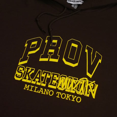 PROV X SKATE MUZIK HOODIE BROWN