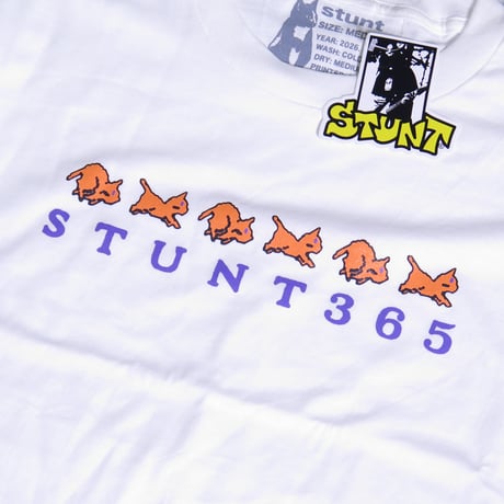 STUNT PIXEL KITTEN TEE WHITE