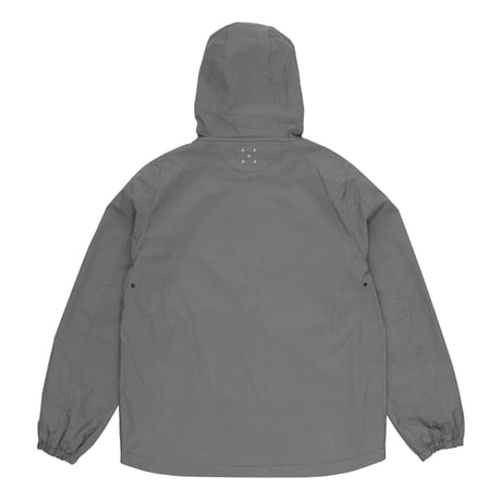 POP TRADING COMPANY REVERSIBLE TECH JACKET ANTHRACITE / REFLECTIVE