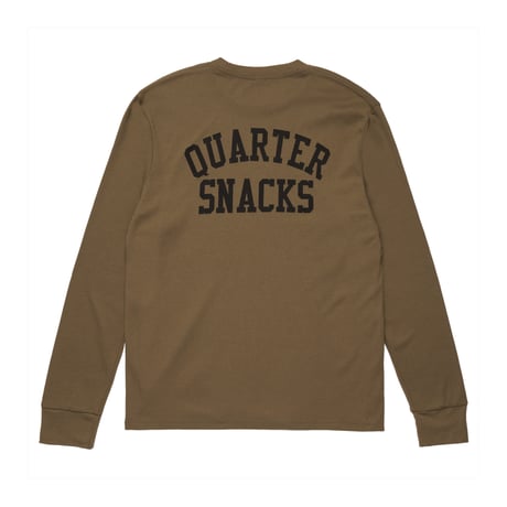 QUARTERSNACKS PRINTED THERMAL LONGSLEEVE TEE OLIVE