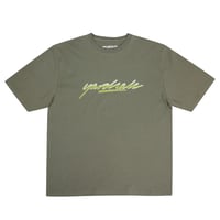 YARDSALE WASHED SCRIPT TEE SAND