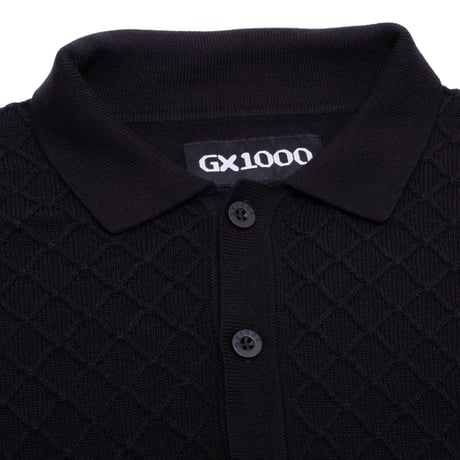 GX1000 POLO KNIT LONG SLEEVE BLACK