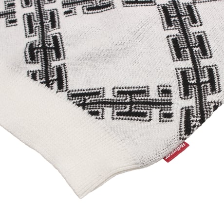 HELLRAZOR H CHAIN POLO KNIT WHITE