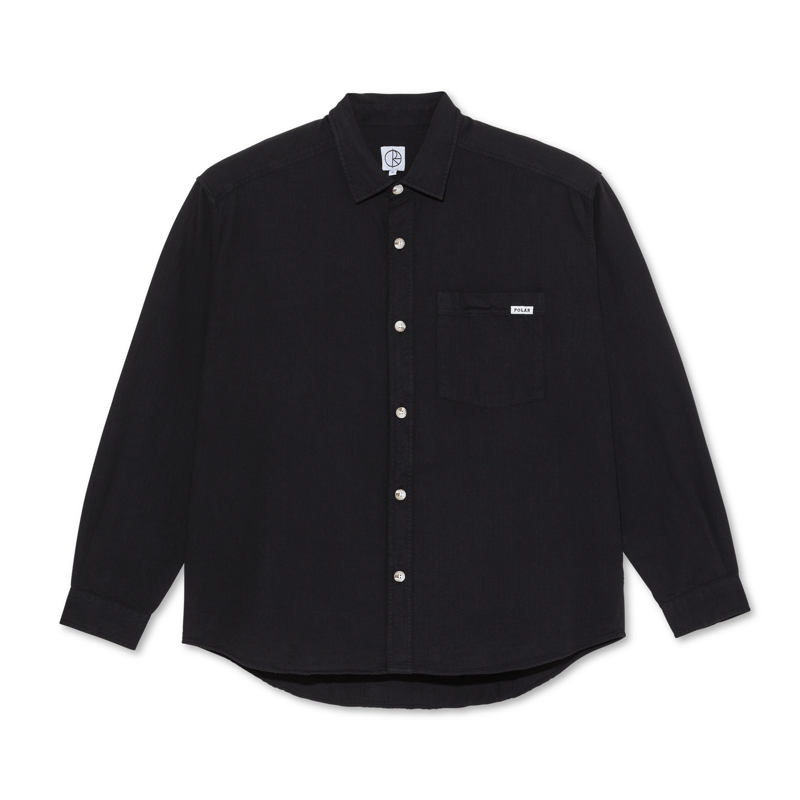 POLAR SKATE CO. MITCHELL HERRINGBONE L/S SHIRT