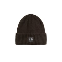 POLAR SKATE CO. DOUBLE FOLD MERINO BEANIE BROWN