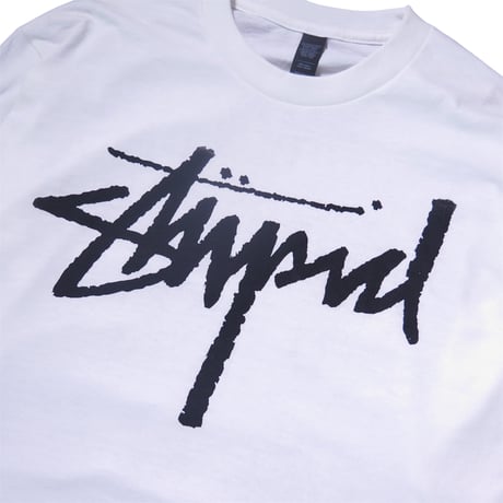 DEAR SKATING STUPID LONG SLEEVE TEE WHITE