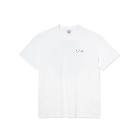 POLAR FILL LOGO BURNSIDE TEE WHITE